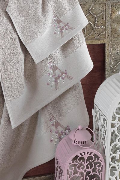 Ellia Soft Σετ πετσετών μπάνιου Eifel 100% βαμβακερό 3 τεμαχίων |   Σετ Τουρκικού Μπάνιου |   Σετ προίκας
