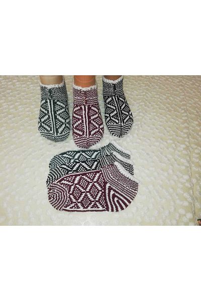 dressmix 3 Pieces of Socket Booties, Socks, Booties Dowry Holder - Gift