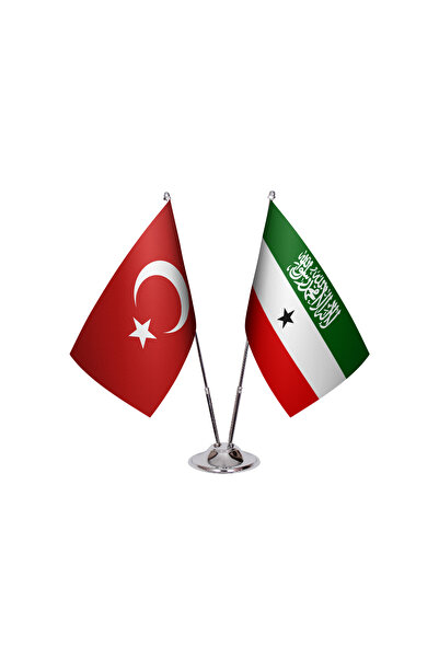 Asyabayrak Somaliland İkili Masa Bayrağı