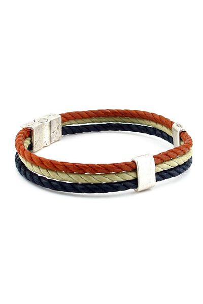 Solfera Three-Color Braid Rope Three-Row Men's Bracelet M045A