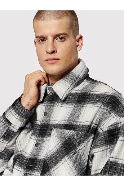 Jack & Jones Jack Jones Shirt Cane12182453 Gray Regular Fit