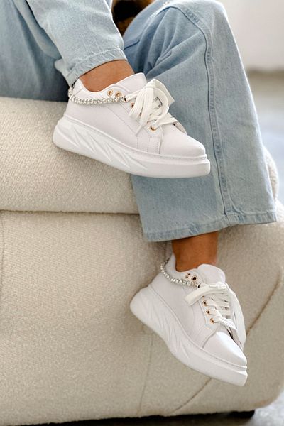 Shoebutik Αθλητικά παπούτσια Ritim White Stone