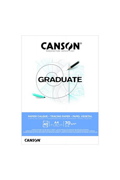 Canson Aydınger Sketchbook Block - 70 gr.A4 40 Sheets Graduate Tracing Paper