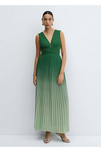 MANGO Woman Rochie plisată Ombre