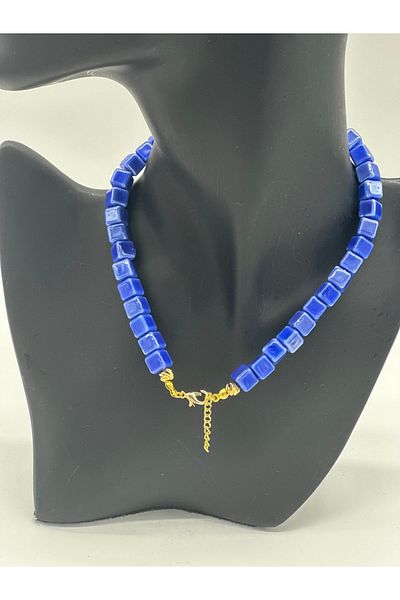 Hobimos Ceramic Women's Cube Necklace