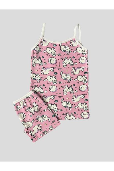 elmas kids Set boxer pentru fete din bumbac cu modele de pisici