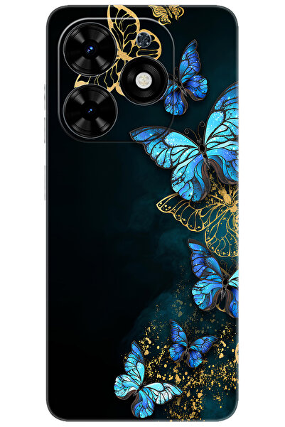 TECNO Spark GO 2024 (BG6) Uyumlu Kılıf Desen Baskılı Silikon Kelebekler STK:721 CP-2SIQwtD