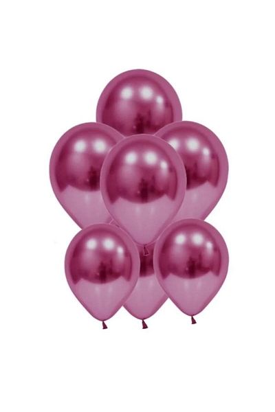 KüçükMelek fuchsia chrome 12 inch balloon 10 PCS