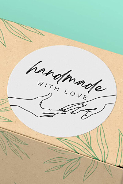 Basic Sense Thank You Sticker Teşekkürler Etiketi Handmade Wıth Love Ambalaj ...