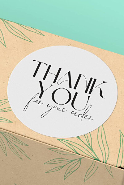 Basic Sense Thank You Sticker Teşekkürler Etiketi Ambalaj Kargo Paketleme Eti...