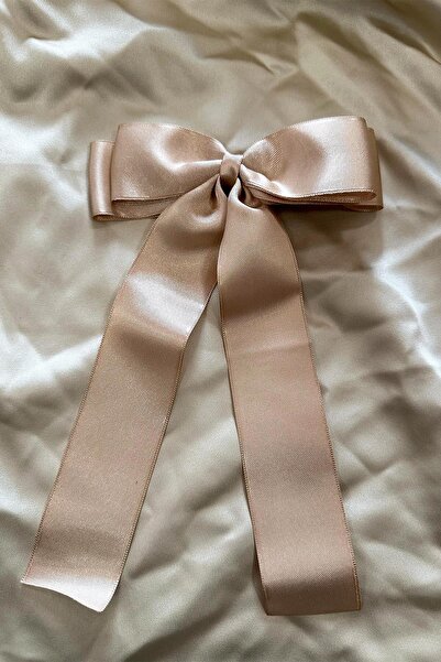 BAHELS Kadın Saten Kurdele Fiyonk Toka