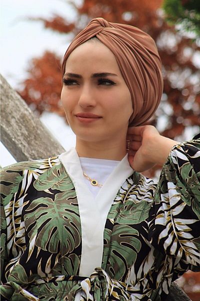 tessetür Bone diyarı WOMEN'S FILLING BONE READY MODEL SANDY FABRIC HYJAP