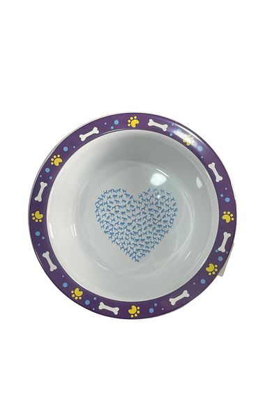 Glipet Ceramic Dog Food And Water Bowl Heart 20x5cm