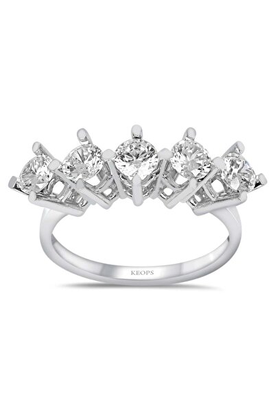 Keops Pırlanta F Renk 1 Karat Pırlanta Beştaş Yüzük - Idl Sertifikalı