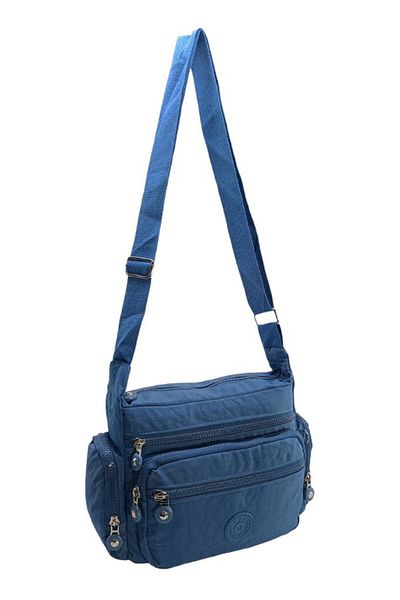 Baginn Geantă Messenger pentru damă cu curea încrucișată, cu buzunare multiple, țesătură Kılinkır, 25 cm lățime