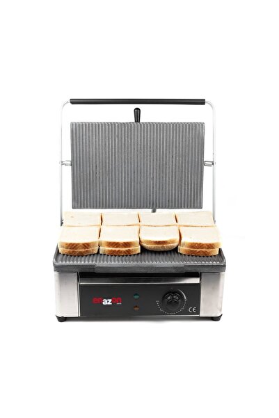 Enazon 16 Dilim Elektrikli Saf Döküm Tost Makinesi 1550 Watt Döküm Plaka :40x...
