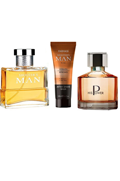 Farmasi Shooter's Man Edp Erkek Parfümü + Shooter's Man Losyon + Hıs Power Ed...