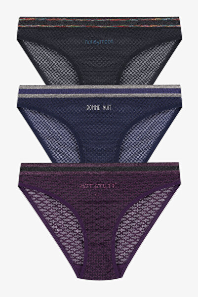 koza iç giyim Γυναικεία Δαντέλα 3 τεμαχίων - Σλιπ εμπριμέ