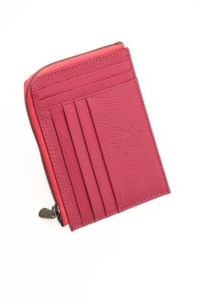 willpolo Portofel de dama din piele naturala de marime mari - Suport card, compartiment cu fermoar