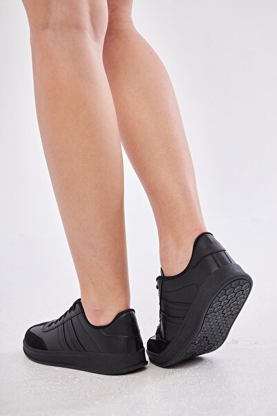 ALTUNTAŞ Unisex Günlük Rahat Taban Sneaker Spor Ayakkabı - Siyah