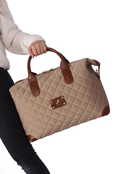 By Hakan MİAMİ POLO 1203E Large Hand Suitcase Suitcase Travel Holiday Bag GOLD