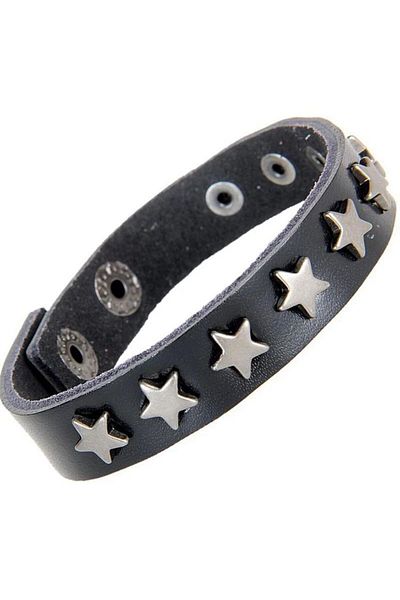 Karakedi Starry Leather Black Bracelet KK