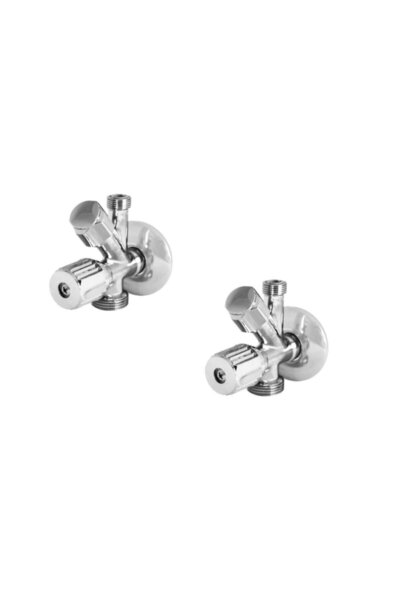 Akel DUAL (ÇİFT) ÇATALLI ARA ÇAMAŞIR MAKİNESİ MUSLUK (M123) 2Lİ PAKET