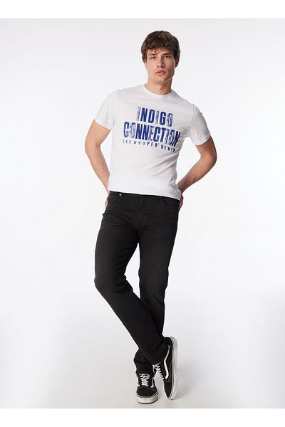 Lee Cooper Ανδρικό τζιν παντελόνι με κανονική μέση λεπτή εφαρμογή 242 LCM 121024 JAGGER AKERMAN VENOM