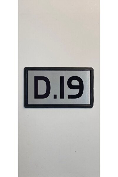 temiz iş Yapışkanlı Kapı Numarası Alüminyum D. 19 No