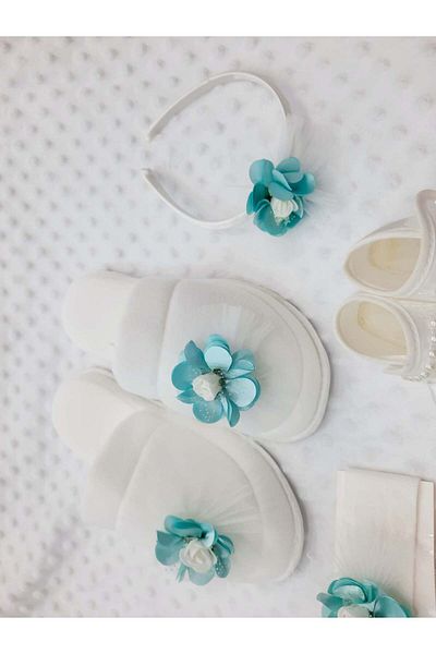 BERKAY Pompom Mother and Baby Maternity Set 4 Pieces from Berkaysun Textile