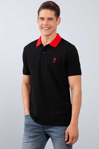 U.S. Polo Assn. Ανδρικό μπλουζάκι πόλο με λαιμόκοψη G081SZ011.000821238
