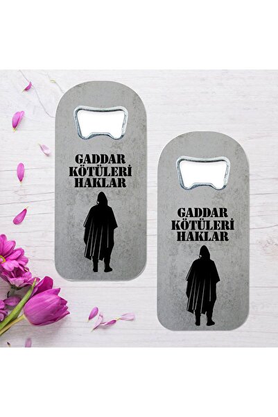 BENİMSER REKLAM Gaddar Kötüleri Haklar Özel Tasarımlı Oval Uzun Açacaklı Magnet