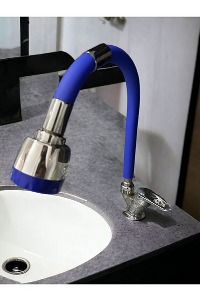 BugünAl Blue Kubar Silicone Faucet Head