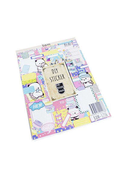 Poli Art Design Dıy Sticker Book (24x17 cm) 16 Sayfa Sticker Kitabı
