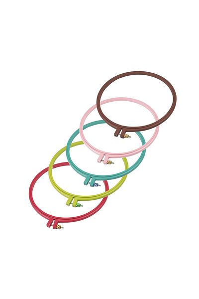 Hello Cască de broderie din plastic cu șuruburi verzi de 19 cm