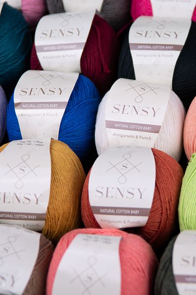 SENSY Set de 20 bucăți premium de 50 gr (1000 gr) amigurumi din bumbac și ață de pumn pentru bebeluși23