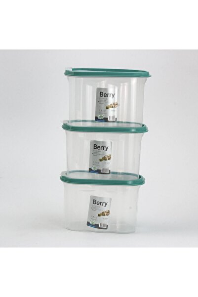 HOBBY LİFE Hobby Life 2 No Berry Food Container (1.2 Lt.) 3 pcs