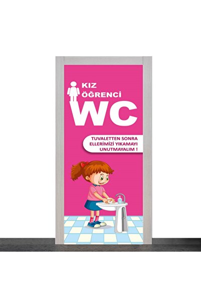 okularenkkat Tuvalet Kapı Giydirme / Kız Öğrenci