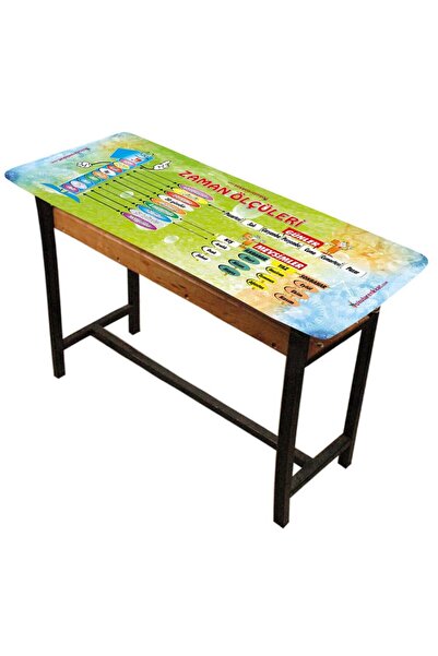 okularenkkat Zaman Ölçüleri Gizil Öğrenme Lastikli Sıra Örtüsü