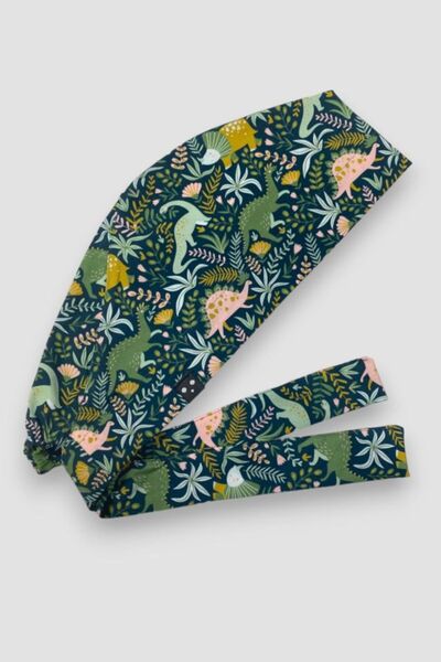 Owlet Medikal Dinozorlar Figürlü Cerrahi Tesettür Bone