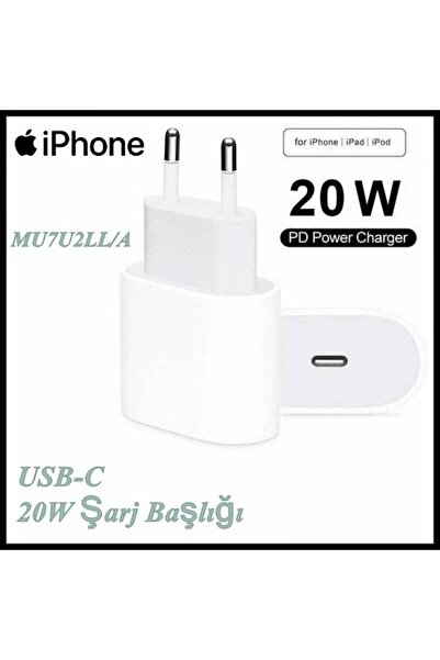 Apple Iphone Tüm Serilerle Uyumlu 20w Type-c Çıkışlı Hızlı Şarj Adaptörü 2 Yıl Apple Türkiye Garantili