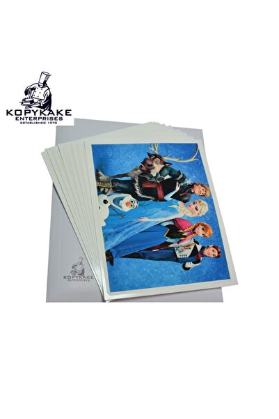 KOPYKAKE Dört Paket Frostıng Sheets Yenilebilir Yaş Pasta Resim Kağıdı (4X24 ...