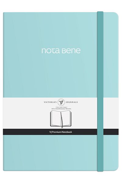 Victoria's Journals Caiet Nota Bene Premium cu copertă rigidă, 14,8x21 cm, cu linie