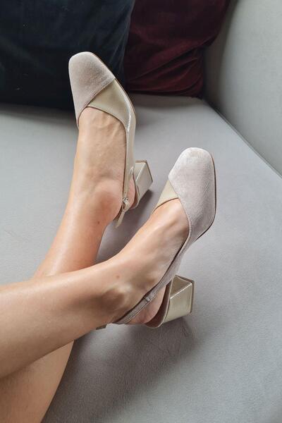 Topukla Footwear 10 1010 Topukla Kadın 6 cm Topuklu Loafer Günlük Ayakkabı