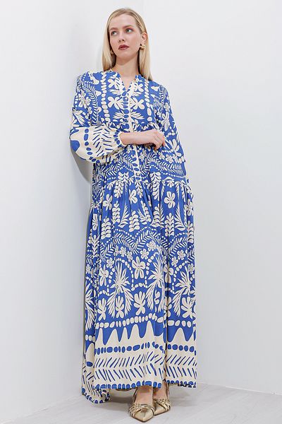 Bigdart 2423 Authentic Patterned Dress - C.Saks