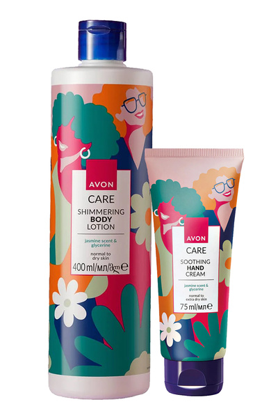 AVON Care Shimmering Gliserin İçeren Yasemin Kokulu Krem Paketi