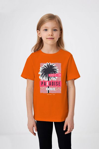 ADABEBEK X Ray Detailed Teddy Bear Printed Girl's T-Shirt