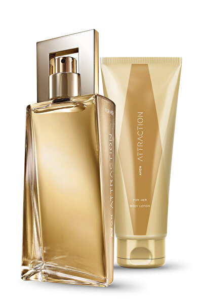 AVON Attraction Kadın Parfüm 50 Ml. ve Vücut Losyonu Paketi