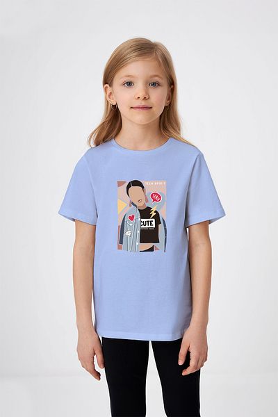 ADABEBEK Tricou drăguț pentru fetiță cu model pentru fetiță