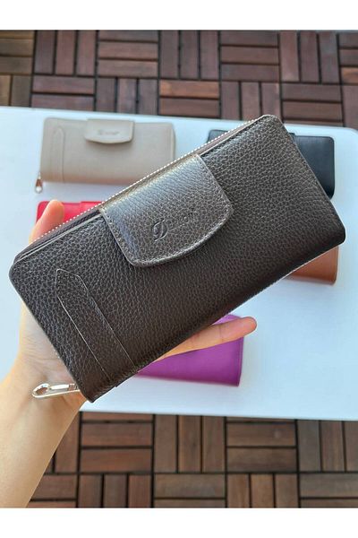 DERKON Genuine Leather Multi-Purpose Women's Wallet